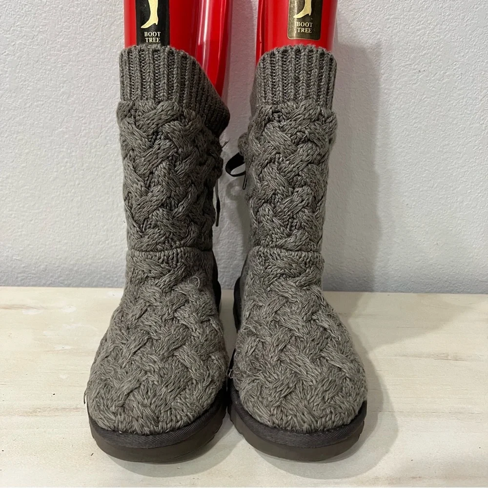 Ugg Grey Heathered Winter Boots - Picture 5 of 9
